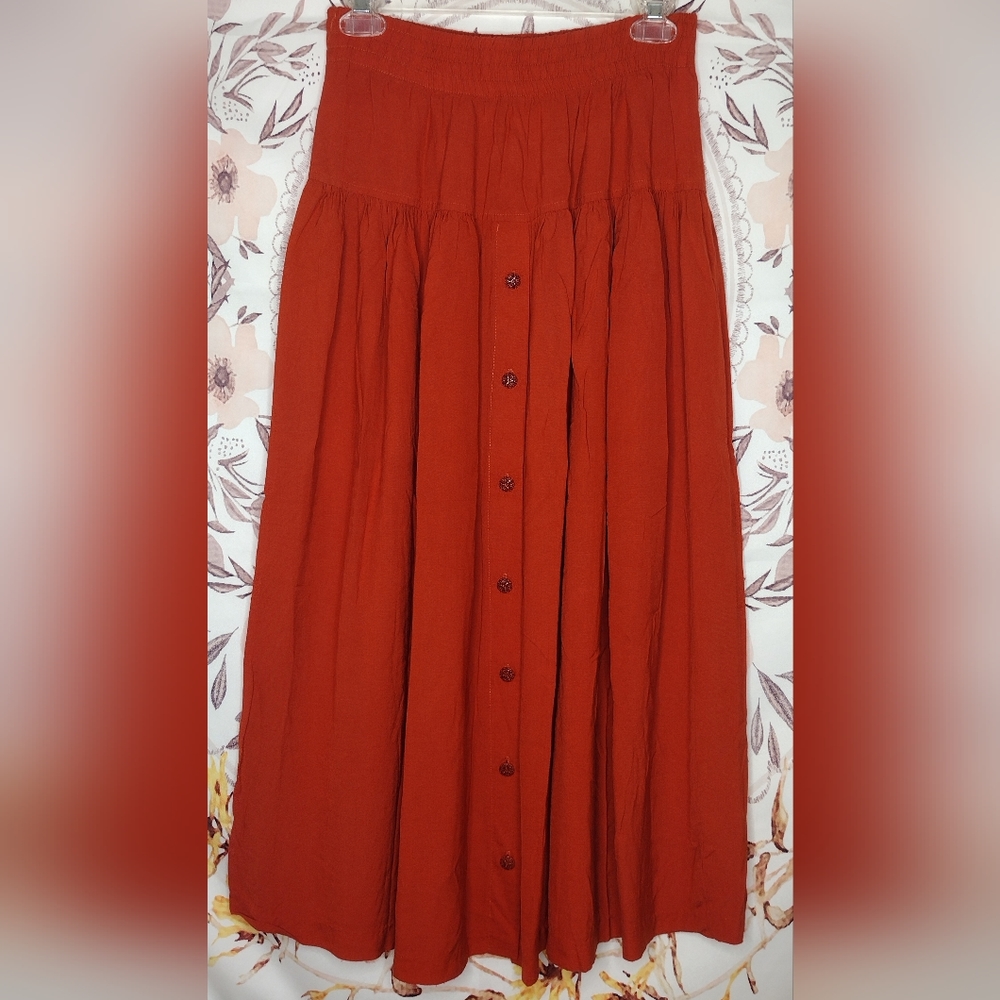 Vintage Deborah Barry For D.K. Forman Pumpkin Skirt